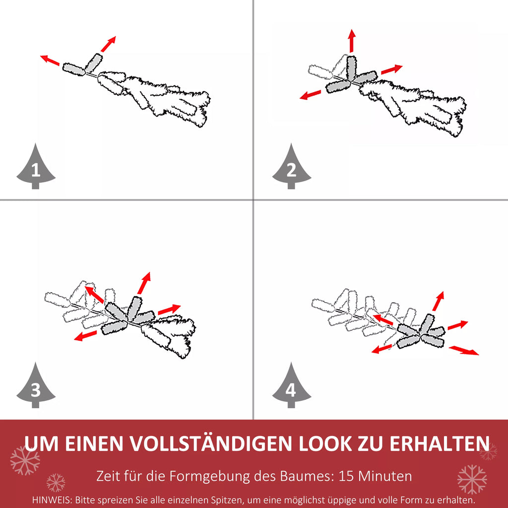 Dirbtinė Kalėdinė eglė, įskaitant stovą, Kalėdų žvaigždė, 2,1 m, žalia