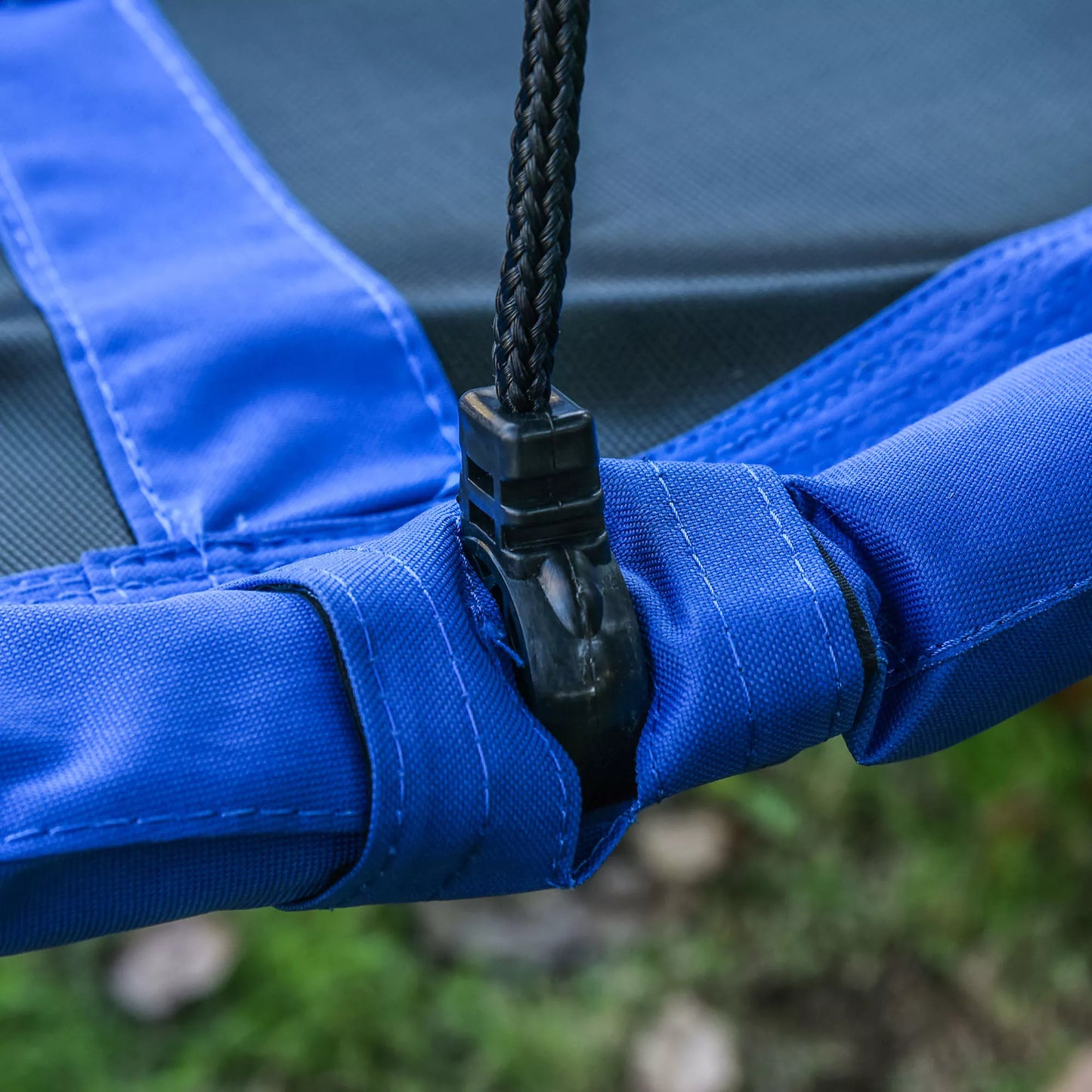 Lizdinė sūpynė, atspari oro sąlygoms, iki 100 kg, reguliuojamo ilgio virvės, Ø 110 cm, Mėlyna