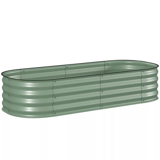 Aukštas lysvės, modulinė aukšta lysvė, apsaugoti kraštai, dizainas be dugno,  150 x 62 x 30 cm, žalia