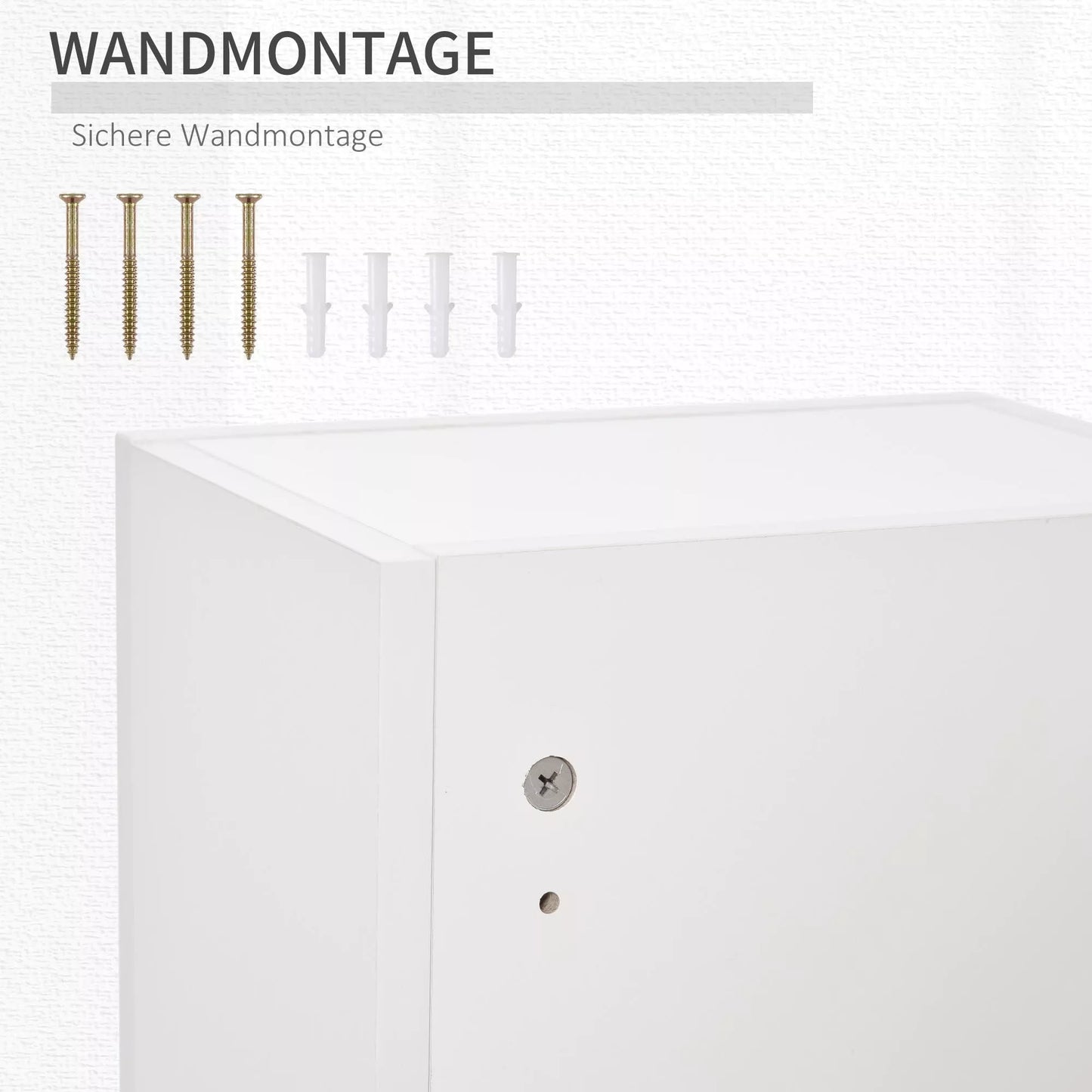 Vaistinėlės spintelė Sieninė spintelė su reguliuojama lentyna, su pirmosios pagalbos kryžiumi, užrakinama, skirta vonios kambariui, virtuvei, koridoriui, balta, 30x20x70 cm