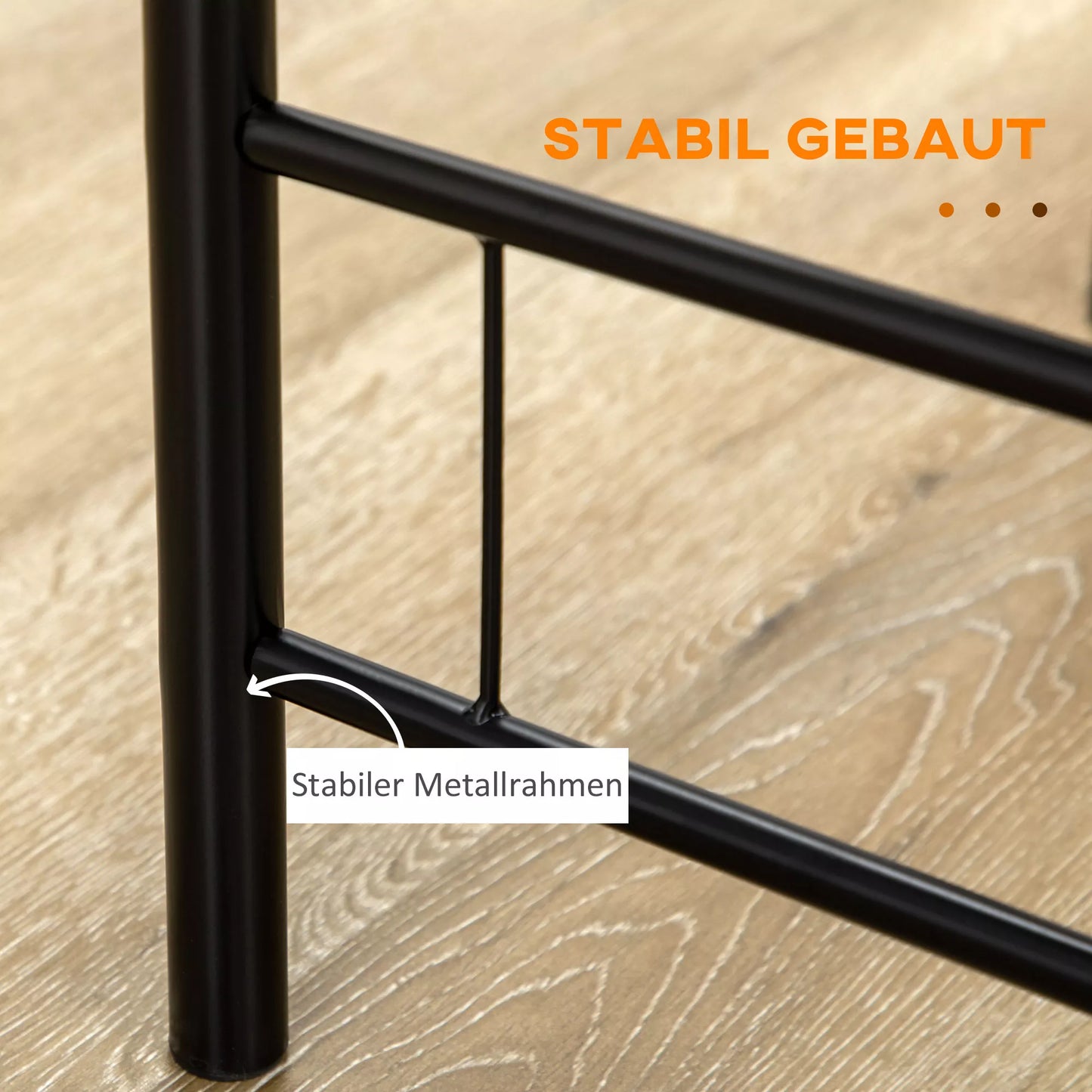 Bistro komplektas, valgomasis stalas, virtuvės stalas su kėdžių rinkiniu, 1 stalas, 2 kėdės, 80 cm x 53 cm x 74,5 cm, juodas