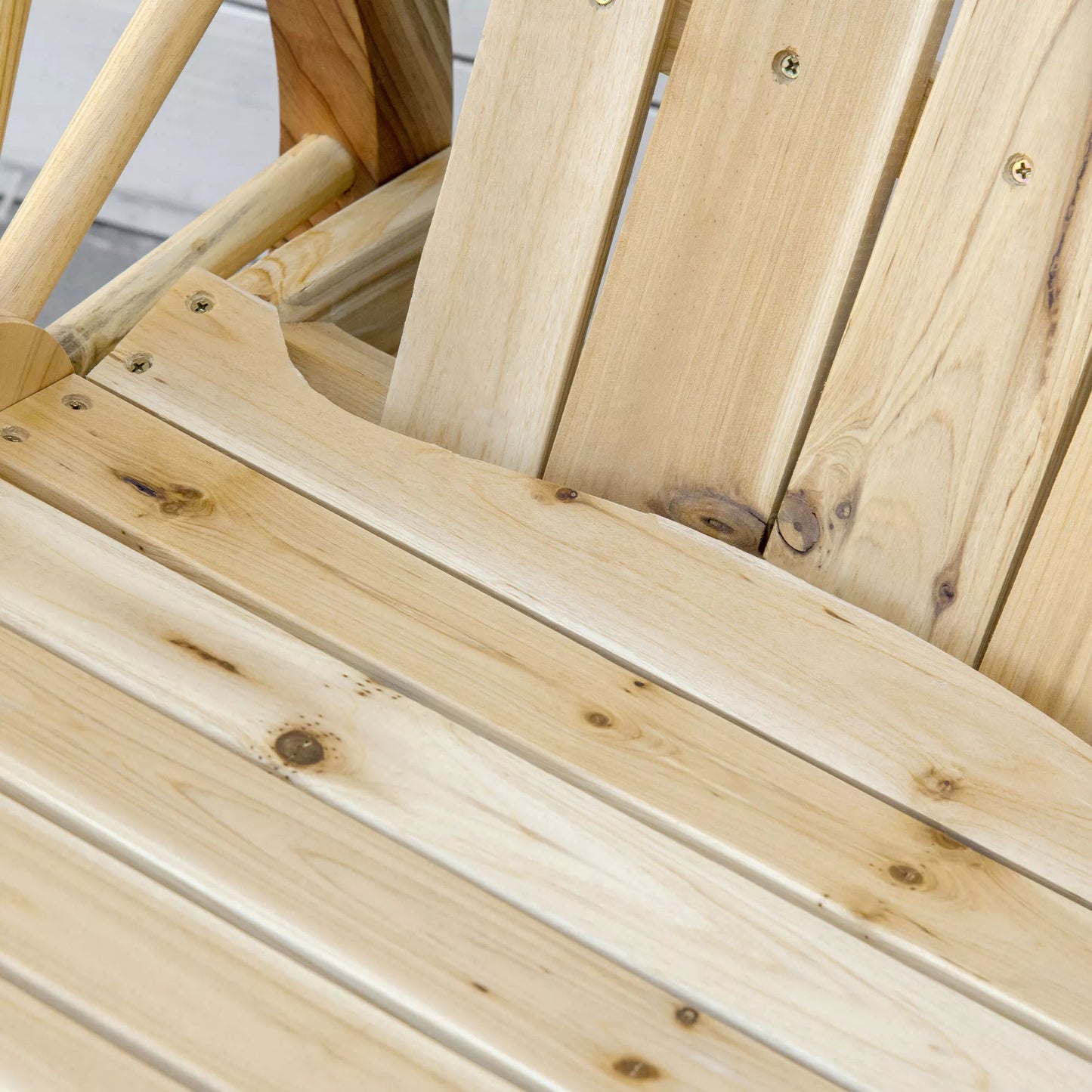 Rustikinis supamasis krėslas, sodo kėdė, vežimo rato dizainas, atsparus atmosferos poveikiui, pušies mediena, 68 x 88 x 92 cm
