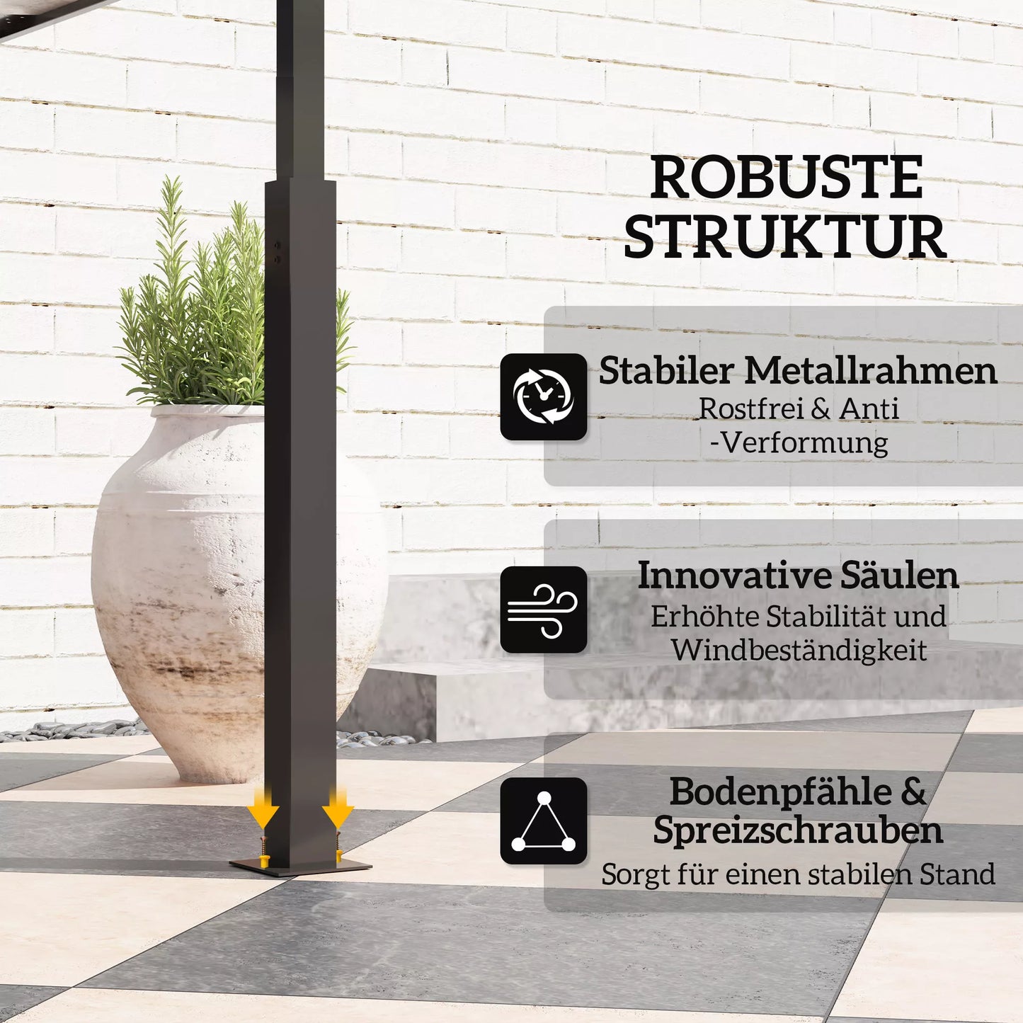 Grill paviljonas, sodo grilio palapinė su prieskonių lentynomis, LED apšvietimas, metalas, plastikas, 243L x 148B x 248H cm, pilkos spalvos