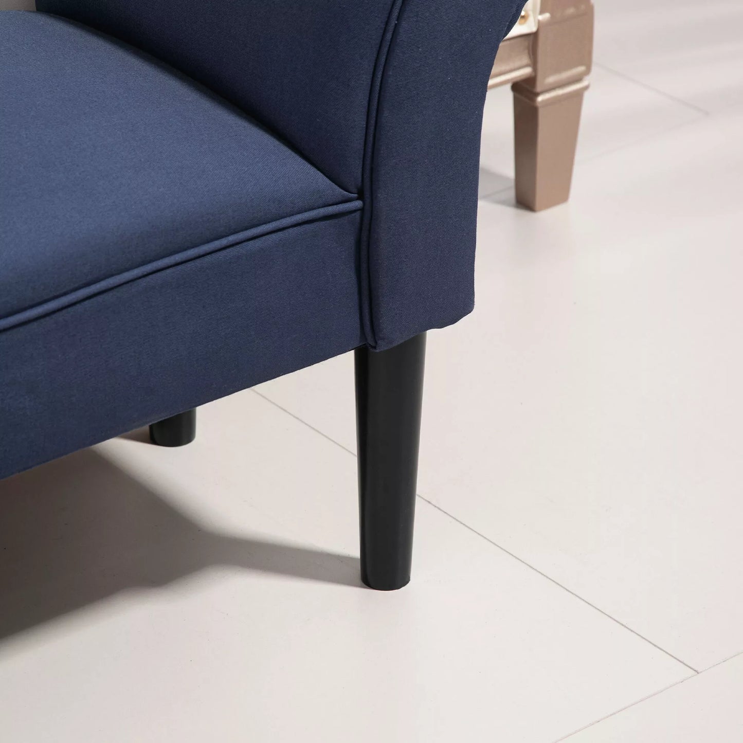 Minkštas suoliukas miegamajam ir koridoriui, atlaiko iki 130 kg, 102 x 36 x 51 cm, mėlynas