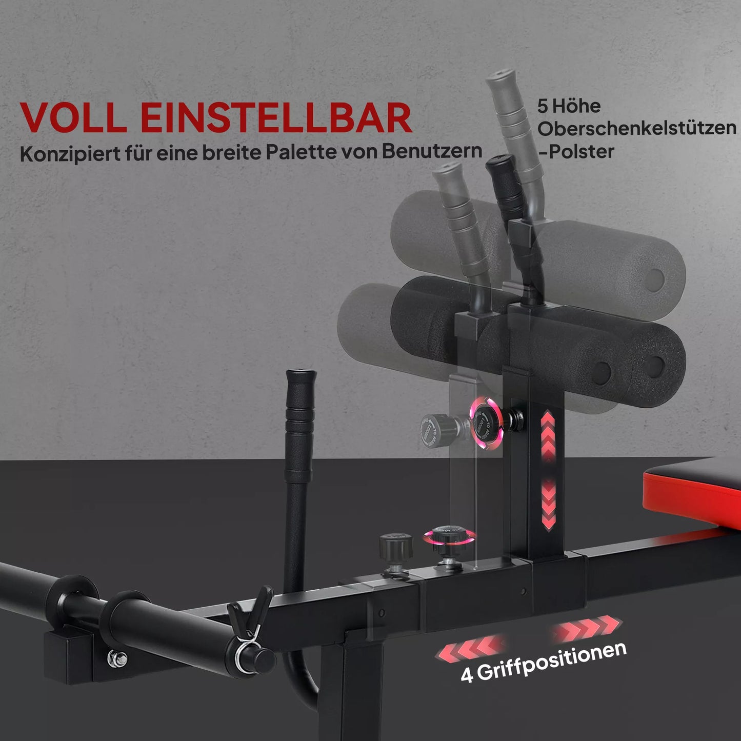 Kelnių treniruočių suolas, blauzdų kilnoimo įrenginys, su ratukais, sporto įranga namų treniruotėms, plienas, juoda