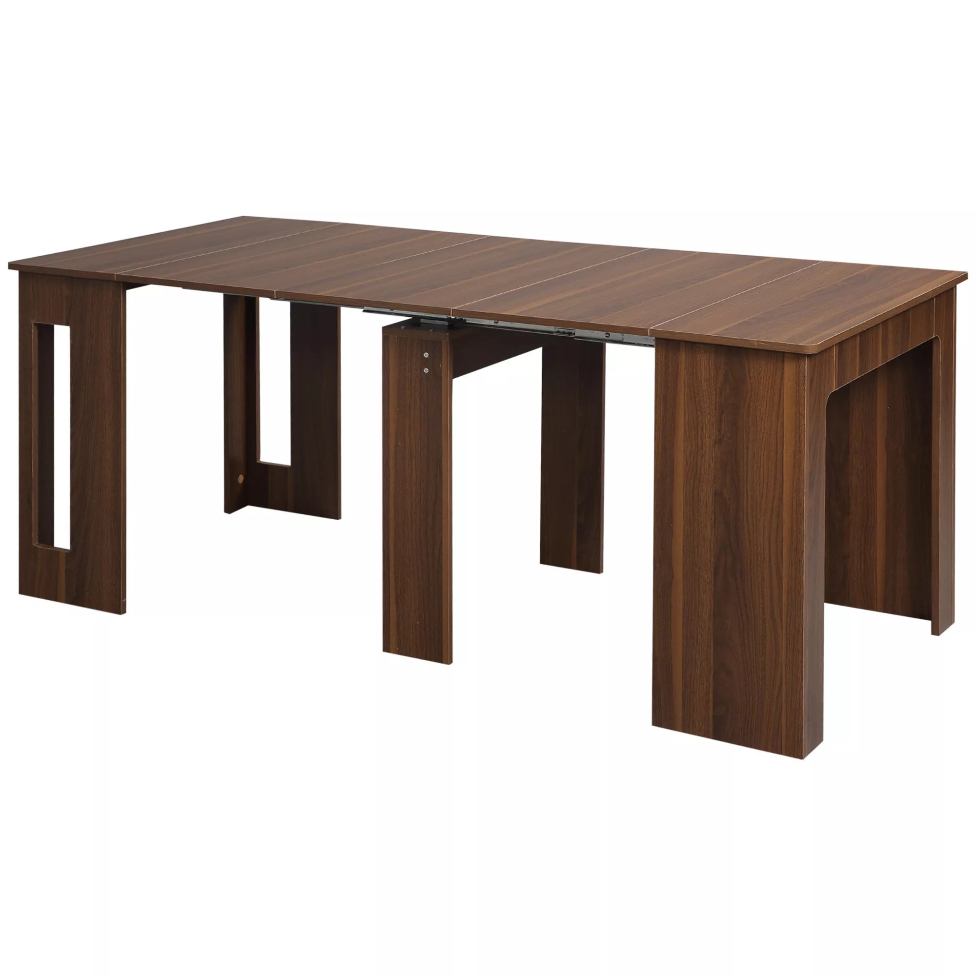 Išskleidžiamas valgomojo stalas Išskleidžiamas valgomojo stalas  Valgomojo stalas, mobilus, modernus dizainas, 180 cm x 85 cm x 75 cm, rudas
