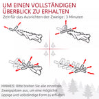 Kalėdinė eglutė su LED apšvietimu, 2 vnt., 107 cm, žalia/balta