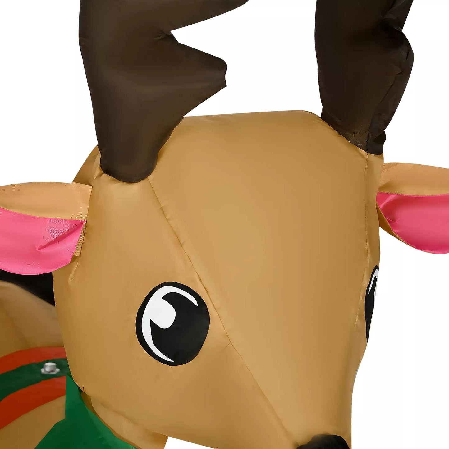 HOMCOM Pripučiamas Kalėdų Senelis su rogėmis ir elniu, su LED lemputėmis, sodui