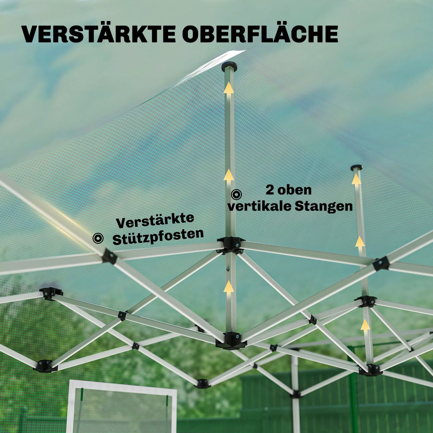 Pop Up šiltnamis, maždaug 200x300x270 cm Sulankstomas šiltnamis su dvišlaičiu stogu, užtrauktukinėmis durimis ir langais