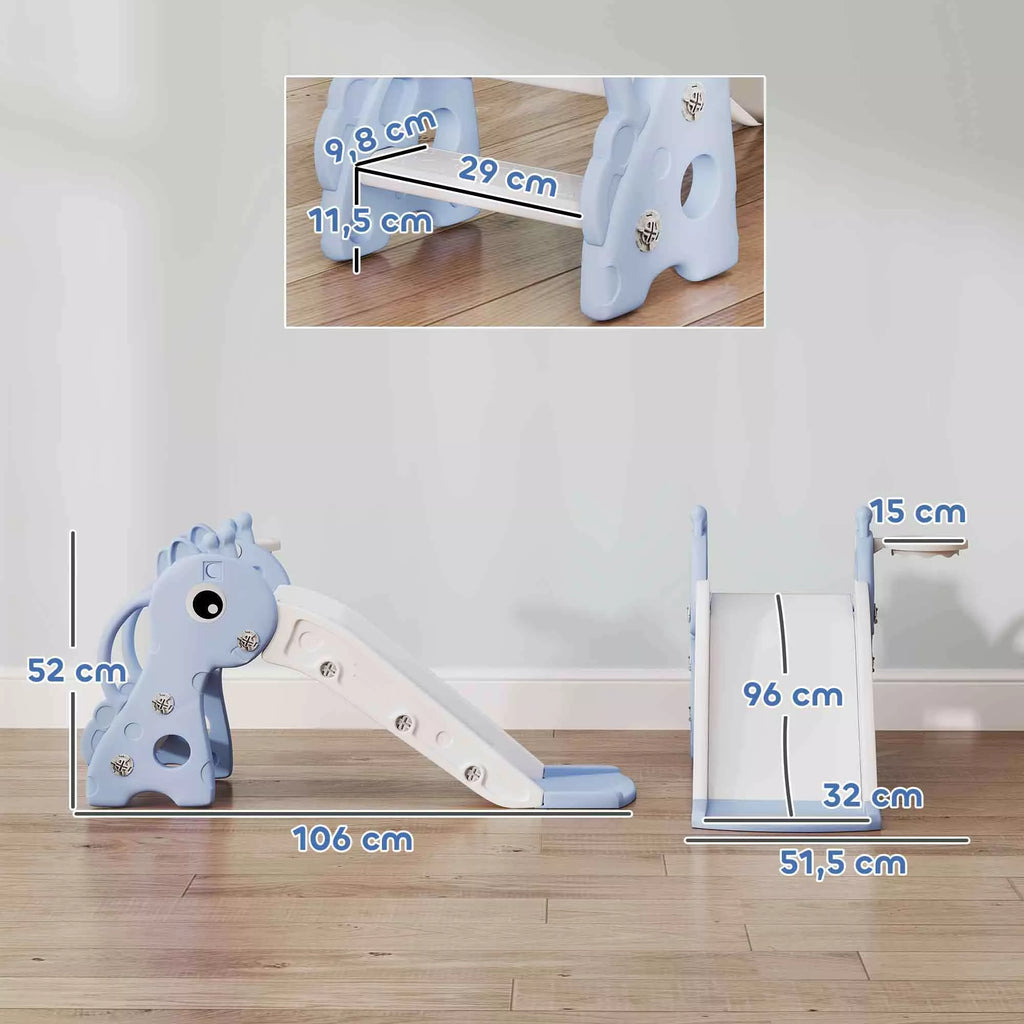 Čiuožykla vaikams Dolu 3-in-1, 1–3 metų vaikams, mėlyna