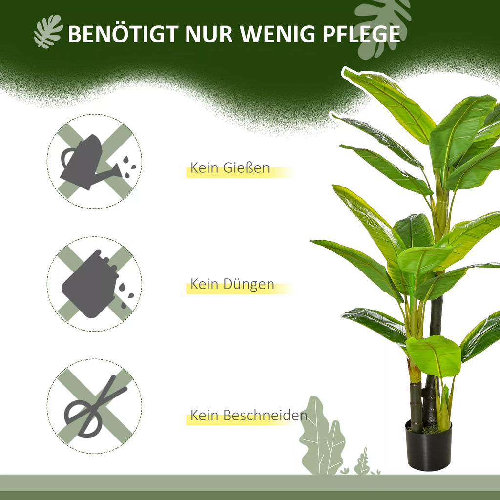 dirbtiniai augalai 150 cm dirbtiniai augalai vazonuose dirbtinis bananų medis dirbtinis augalas dirbtinis medis kambarinis augalas dekoratyvinis augalas biuro augalas plastikinis vazonas vidaus patalpoms