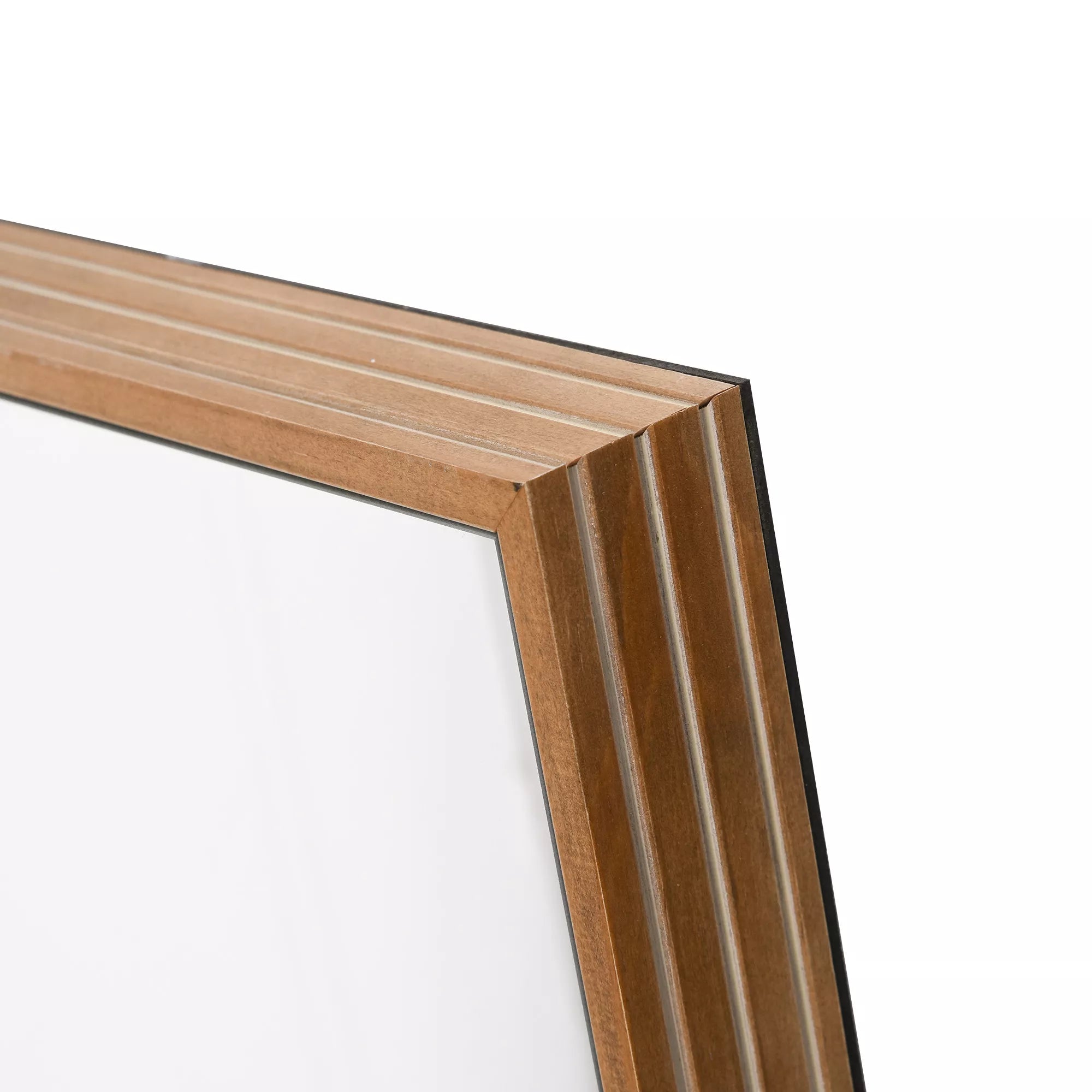 Sieninis veidrodis mediniu rėmu 45 x 125 cm, natūralios spalvos