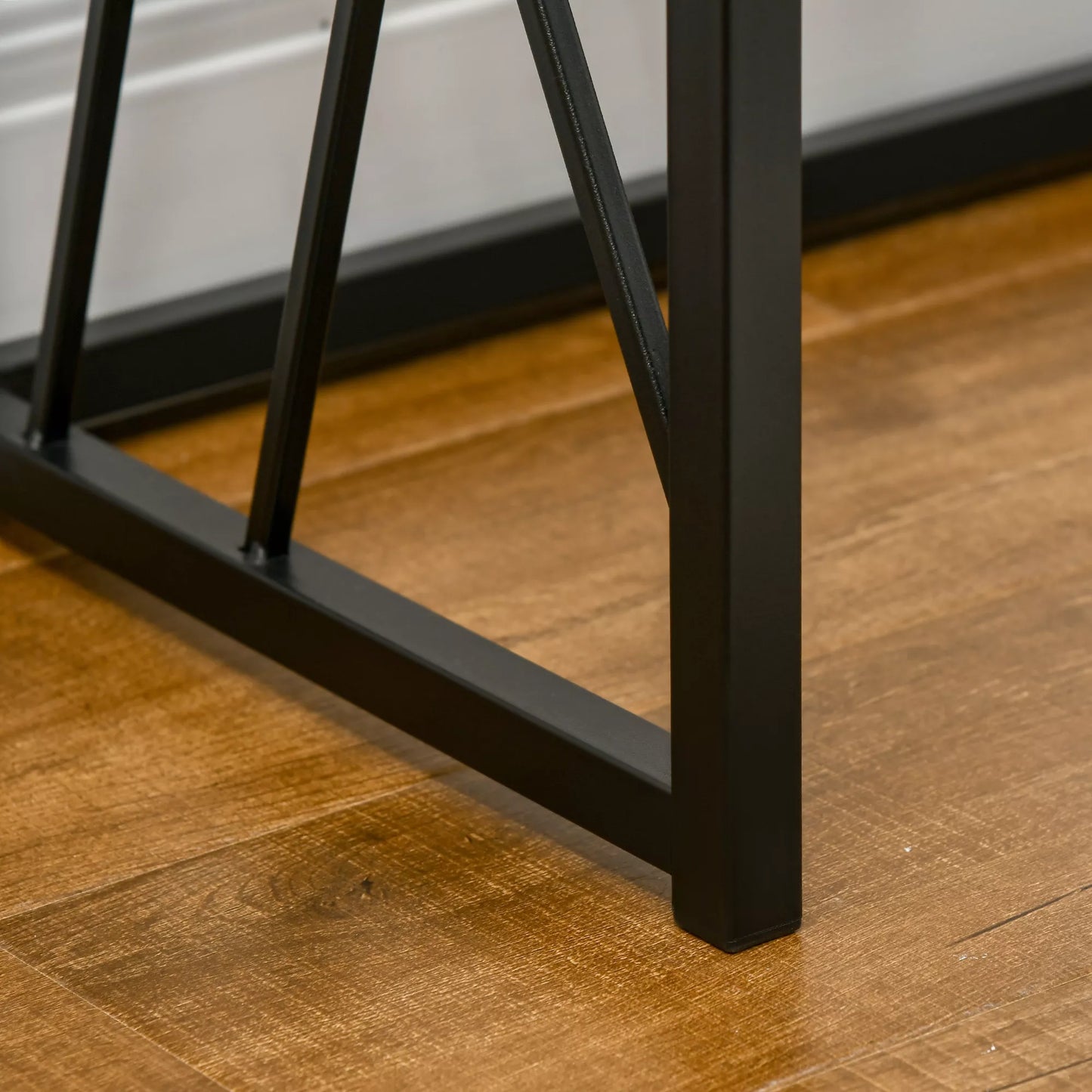 Konsolė, koridoriaus stalas, pramoninis dizainas, tvirtas metalinis rėmas, 120 x 35 x 75 cm