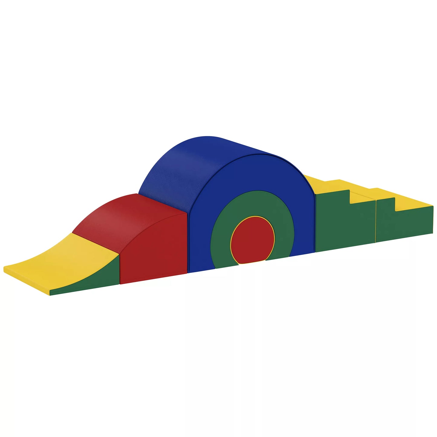 5 dalių minkštų blokelių rinkinys kūdikiams ir mažyliams, putplastis, dirbtinė oda, 5 kūrybingos formos, "Indoor" rinkinys laipiojimui, ropojimui, žaidimams, spalvotas