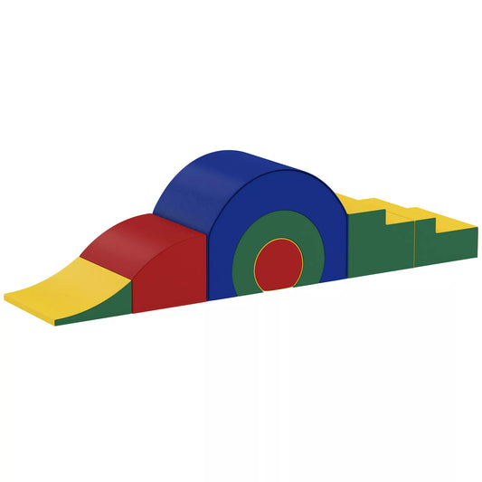 5 dalių minkštų blokelių rinkinys kūdikiams ir mažyliams, putplastis, dirbtinė oda, 5 kūrybingos formos, "Indoor" rinkinys laipiojimui, ropojimui, žaidimams, spalvotas