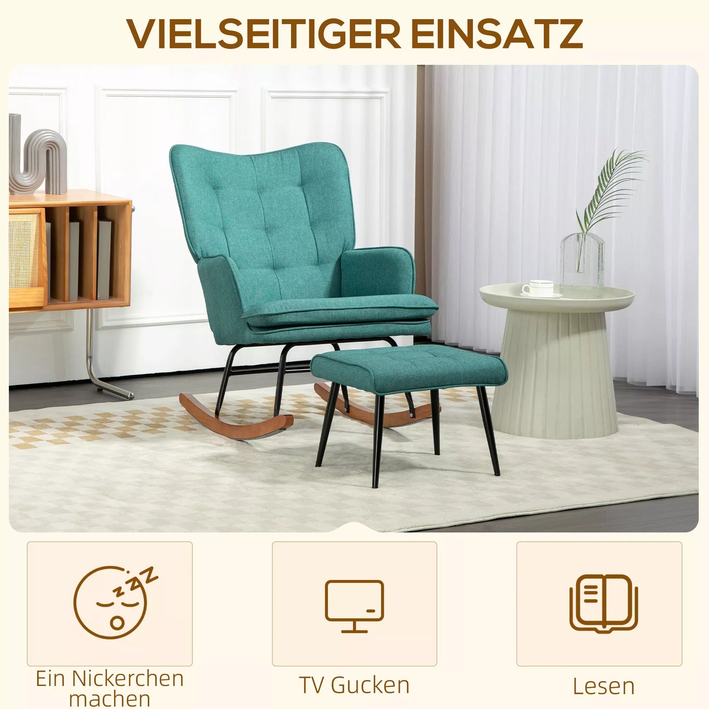 Supamasis krėslas su pakoja, plačia sėdimąja dalimi, aukšta atlošo atrama, lino imitacijos audinys, mėtų spalvos