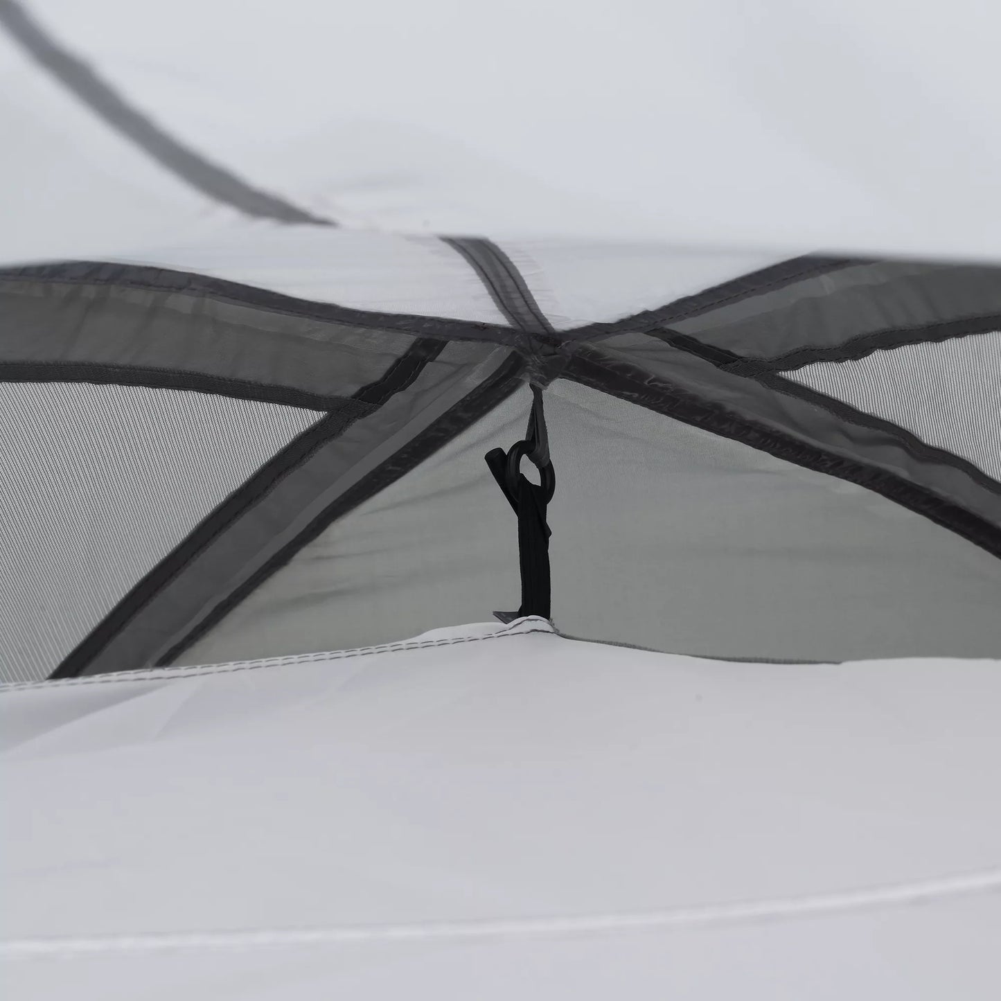 Kempingo palapinė 2-3 žmonėms, stiklo pluošto konstrukcija, durys su užtrauktuku, tinklelinis langas, transportavimo krepšys, kupolinė palapinė, 190T, 2000 mm atsparumas vandeniui, stiklo pluoštas, pilka