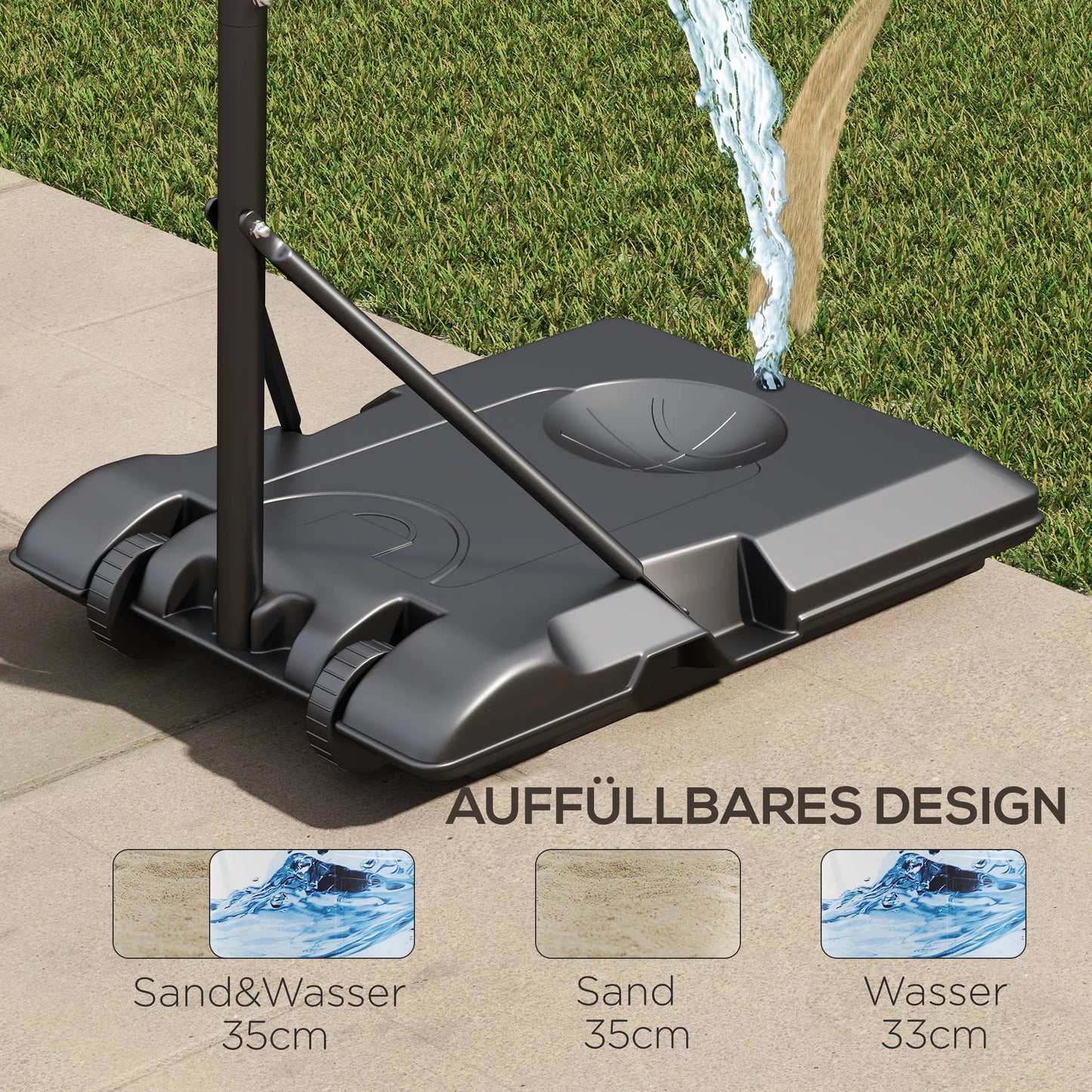 Reguliuojamo aukščio krepšinio lankas, laisvai pastatomas, su tinkleliu ir ratukais, didelis pagrindas, 179-209 cm, plastikas, plienas