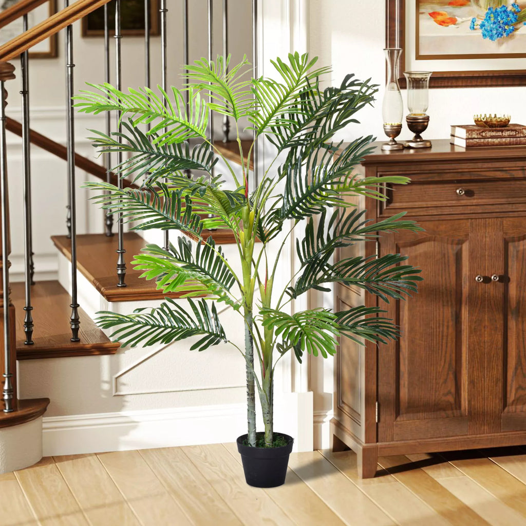Dirbtinė palmė, dirbtinis augalas su vazonu, 150cm, plastikas