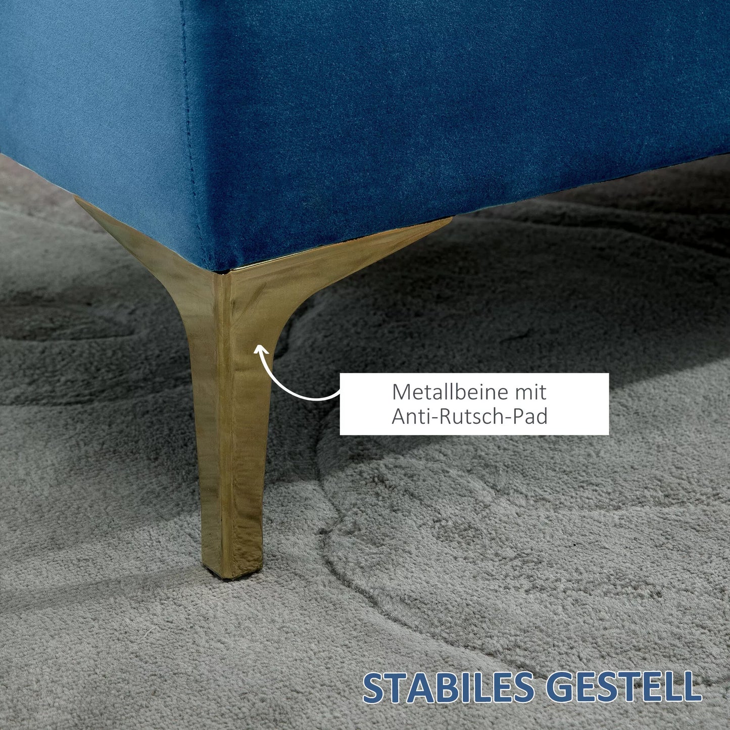 Sėdimoji lenta Lovos lenta Batų lenta su pakeltomis kojomis Miegamasis Auksas Mėlyna