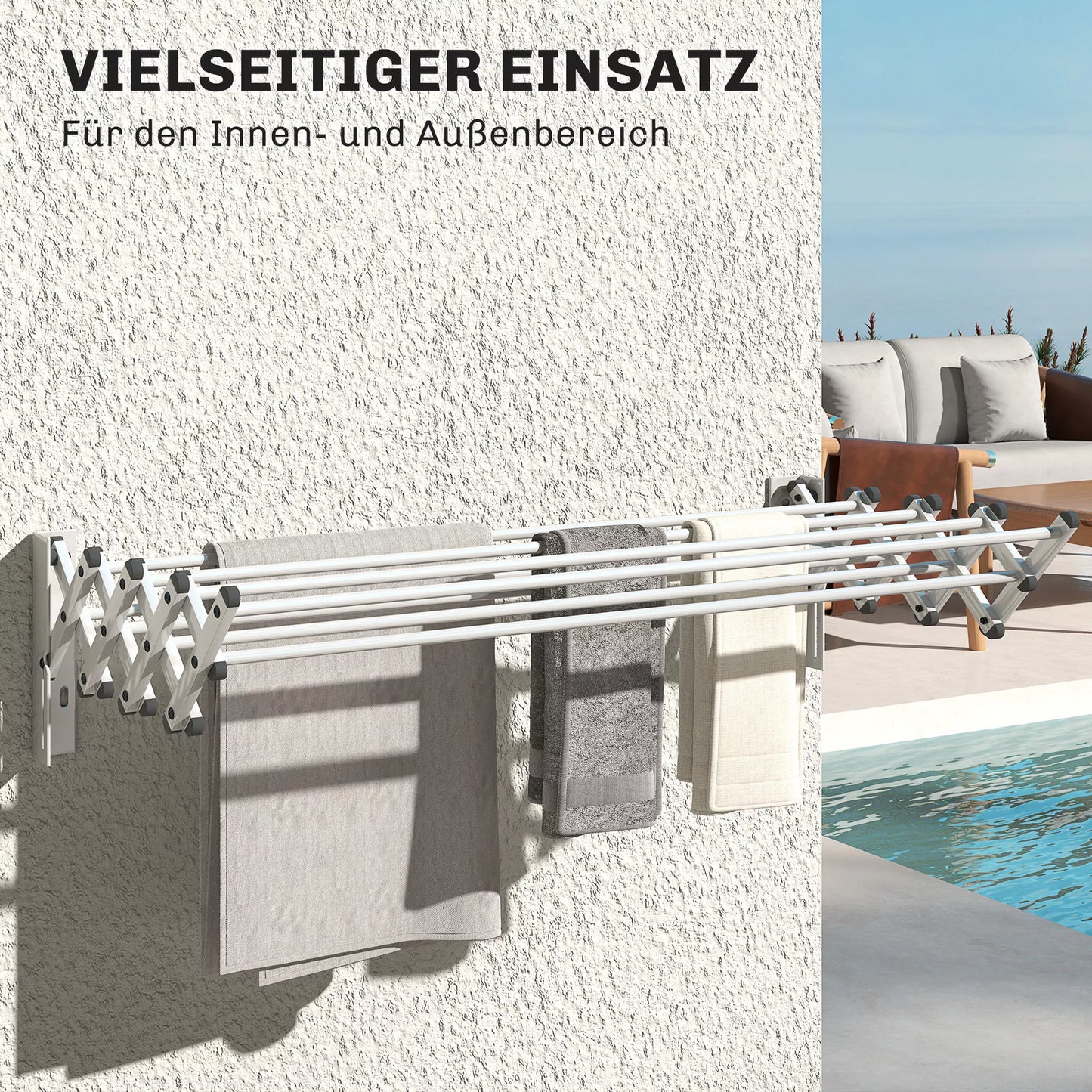 Aliuminio rankšluosčių laikiklis, reguliuojamas, vidiniam ir lauko naudojimui, sidabrinis