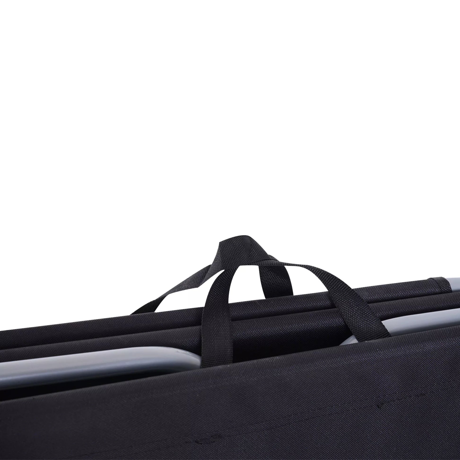 Saulės gultas, sulankstomas, reguliuojamas atlošas, nerūdijančio metalo rėmas, 187 x 55 x 24, juodas