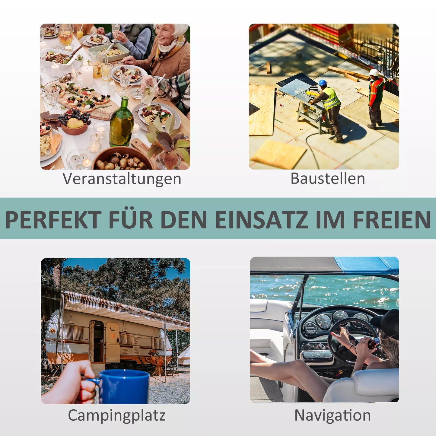 Mobilus praustuvas, nešiojamas, su ratukais, 51 cm x 33,5 cm x 103 cm, baltas