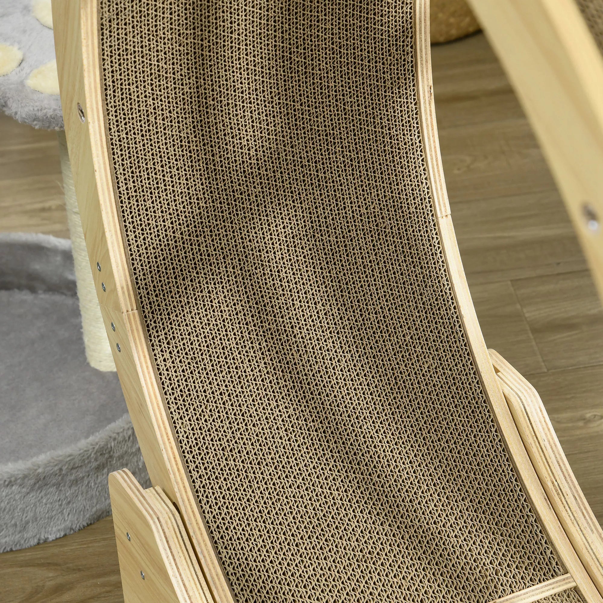 Draskymo lentelių rinkinys kačių bėgimo ratui, iki 5 kg, 55x25,5x3 cm, rudas