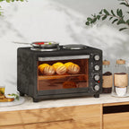 Mini orkaitė su kaitlentėmis 28 l, 2600 W, juoda