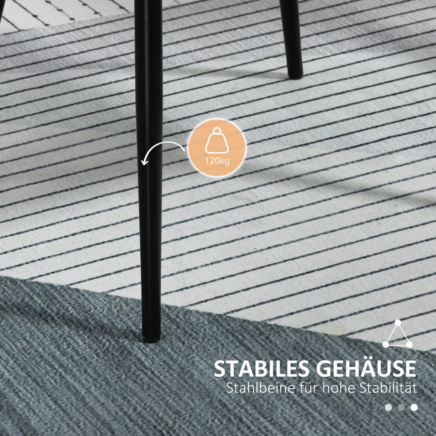 2 vnt. Valgomojo kėdžių komplektas, minkšta kėdė su kvėpuojančiu lininiu užvalkalu, svetainės kėdė, krėslas, virtuvės kėdė su atlošu, porankiais, linas, šviesiai pilka, 59,5 x 56,5 x 81 cm