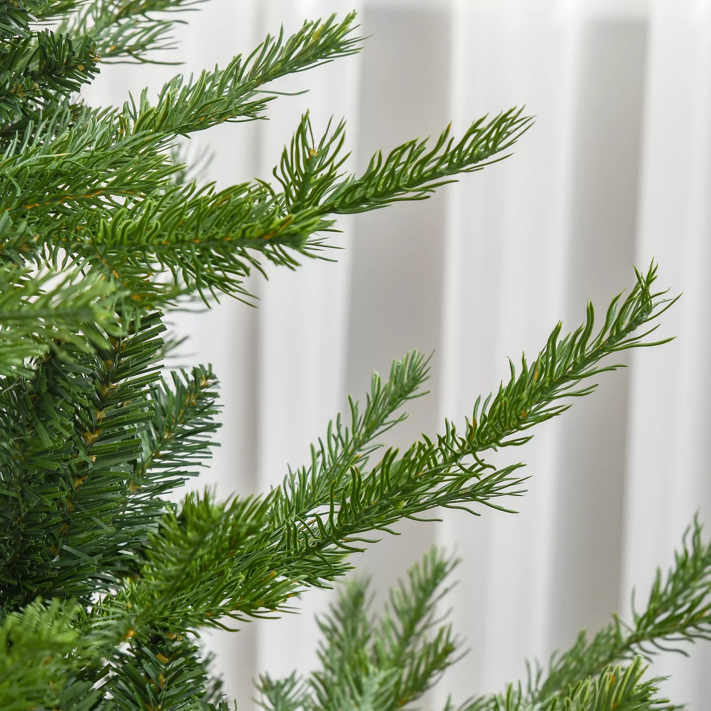 Kalėdinė eglė, dirbtinė, realistiška išvaizda, greitas surinkimas, plastikas, žalia, 136 x 136 x 180cm