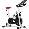 Ergometras, reguliuojamas pasipriešinimas, iki 120 kg, plienas, L103xB53xH100-114 cm, baltas/juodas