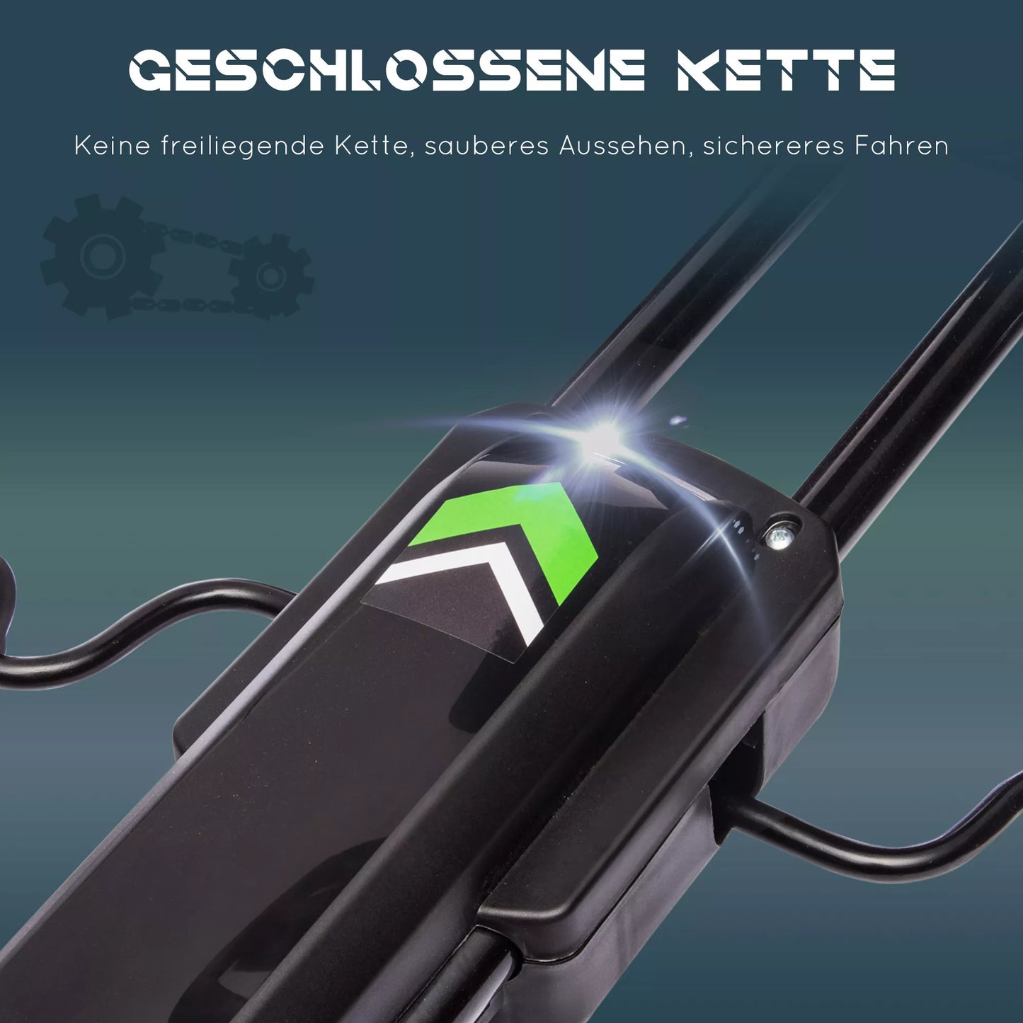 Vaikariškas kartingas, reguliuojama sėdynė, rankinis stabdys, tinkamas nuo 5 metų, 121 x 58 x 61 cm, juodas