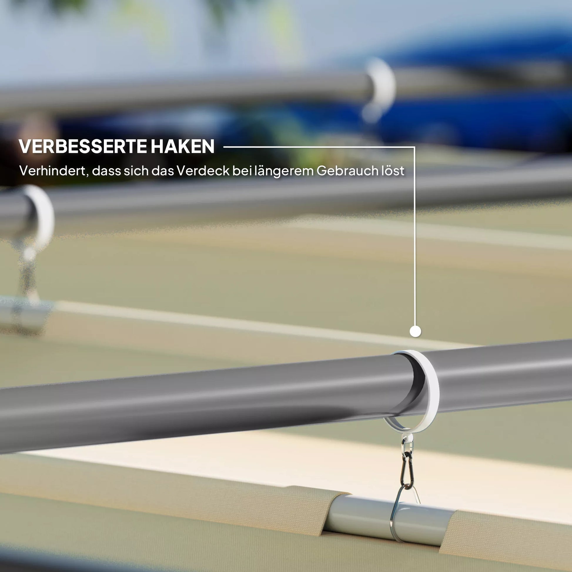 3 x 3 m sodo pergola su ištraukiamu stogu, pavėsine, baldakimu šešėliui, UPF30+, smėlio spalvos