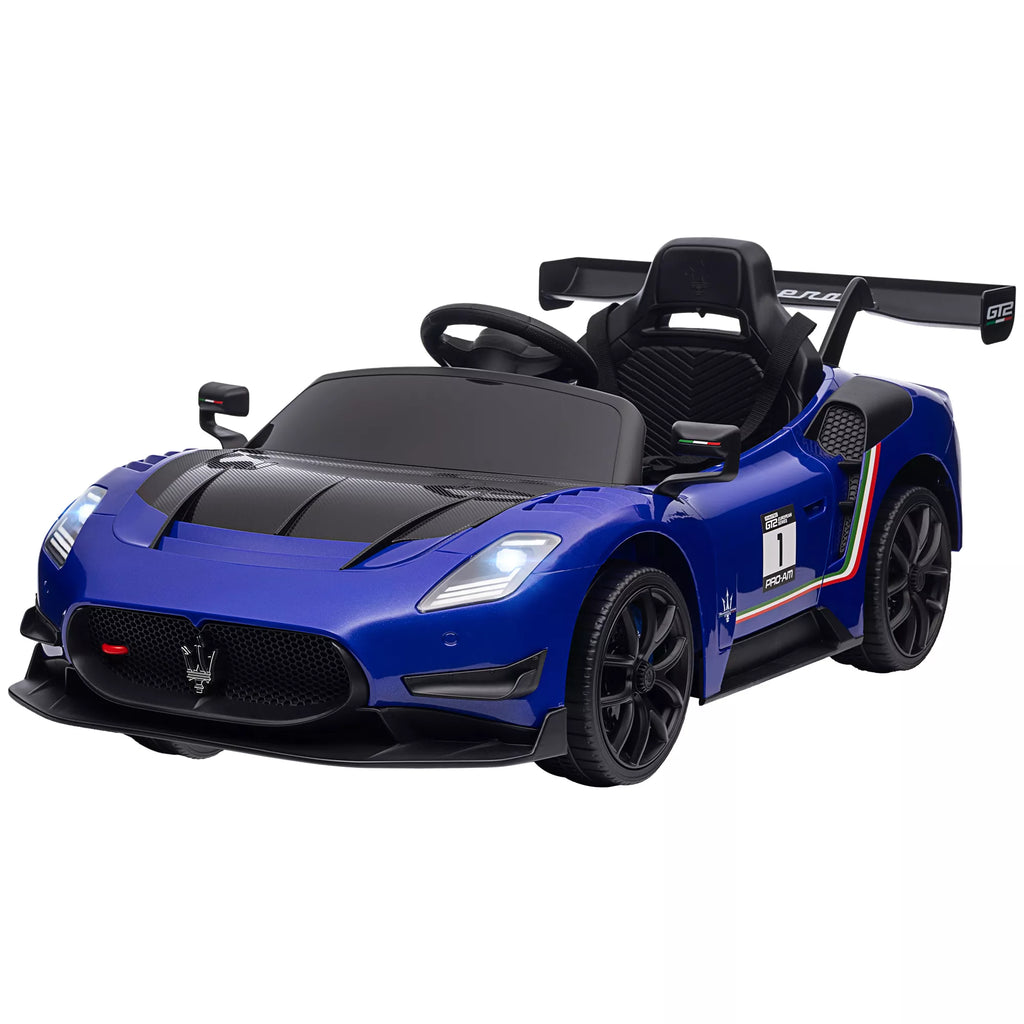 Elektrinis vaikų automobilis 12 V, licencijuotas, nuotolinio valdymo pultas, amortizuojantys ratai, mėlynas, 115 x 60 x 45 cm
