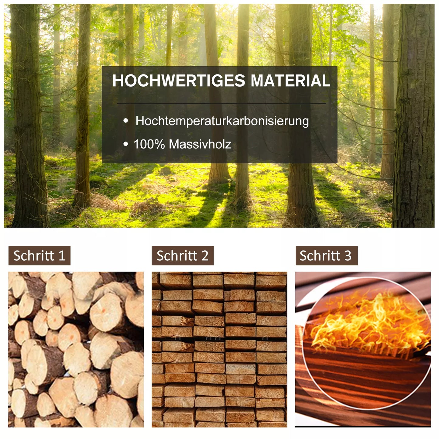 Sūpynės Rustikalus dizainas Užsandarintas masyvi mediena  Atsparus oro sąlygoms 68 cm x 88 cm x 92 cm