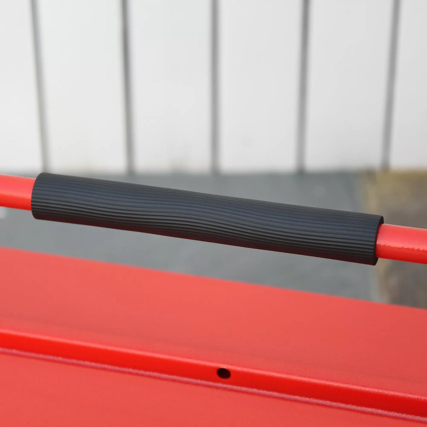 Įrankių dėžė / lagaminas su 5 skyreliais, 45 x 20 x 34,5cm, plieninė, raudona