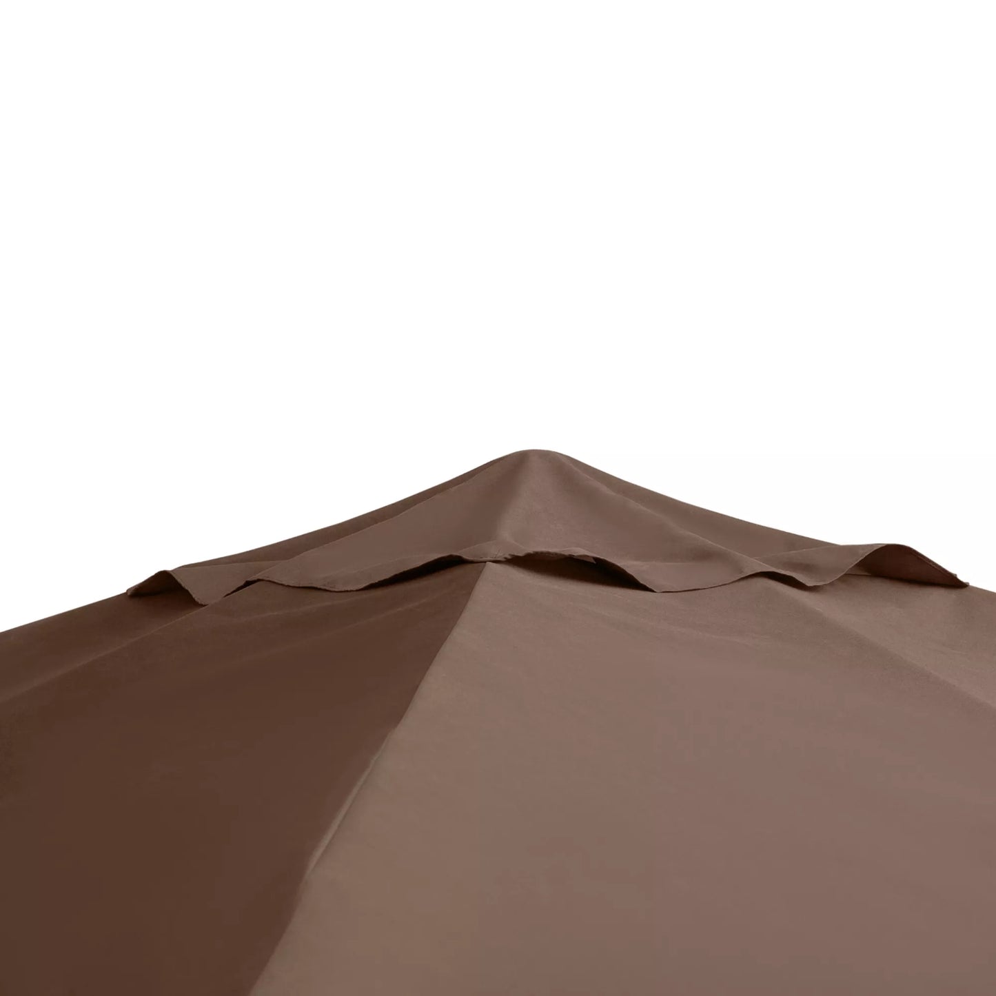 Pakaitinis stogas sodo paviljonui, poliesterio, 2,98 x 2,95 m, kavos spalvos