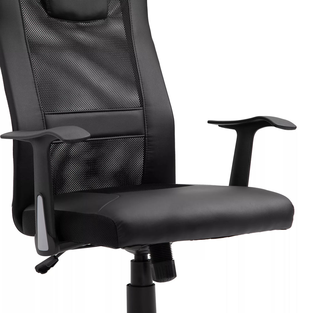 Biuro kėdė ergonomiška reguliuojamo aukščio juoda
