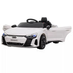 Vaikiškas elektromobilis Audi RS e-tron GT, baltas, 3-5 metų vaikams, iki 25 kg