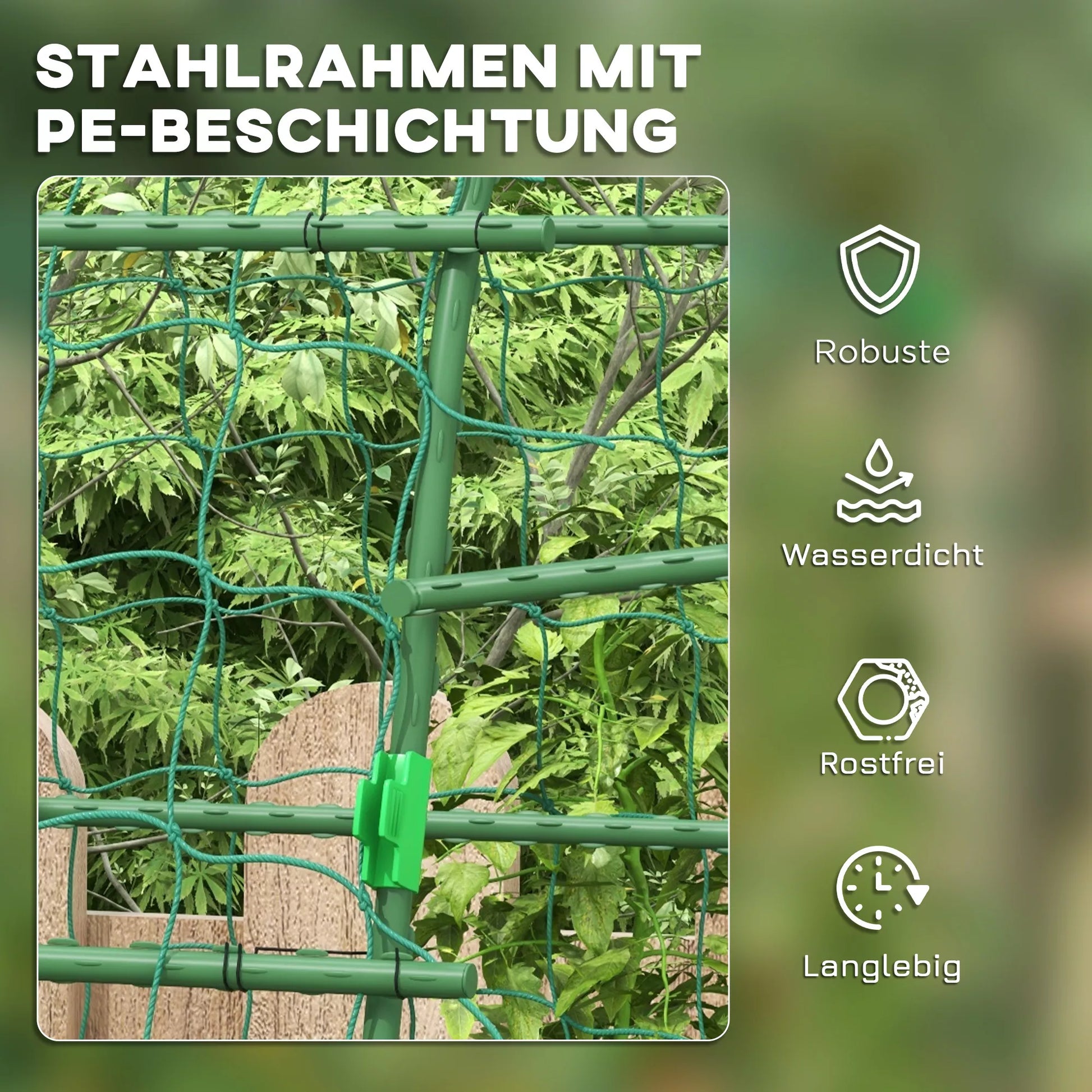 Didelis lankas, paukščių apsaugos tinklas, lengvas montavimas, metalas, 144 x 167 x 206 cm