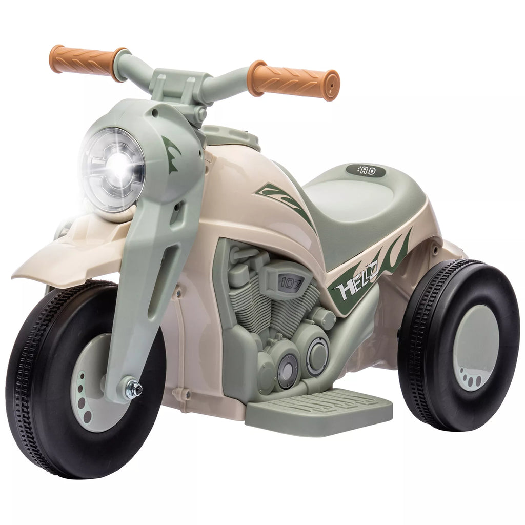 Vaikų elektrinis motociklas, 6 V vaikų motociklas su muzika, greitis 2,5–3 km/h, skirtas 2–5 metų vaikams