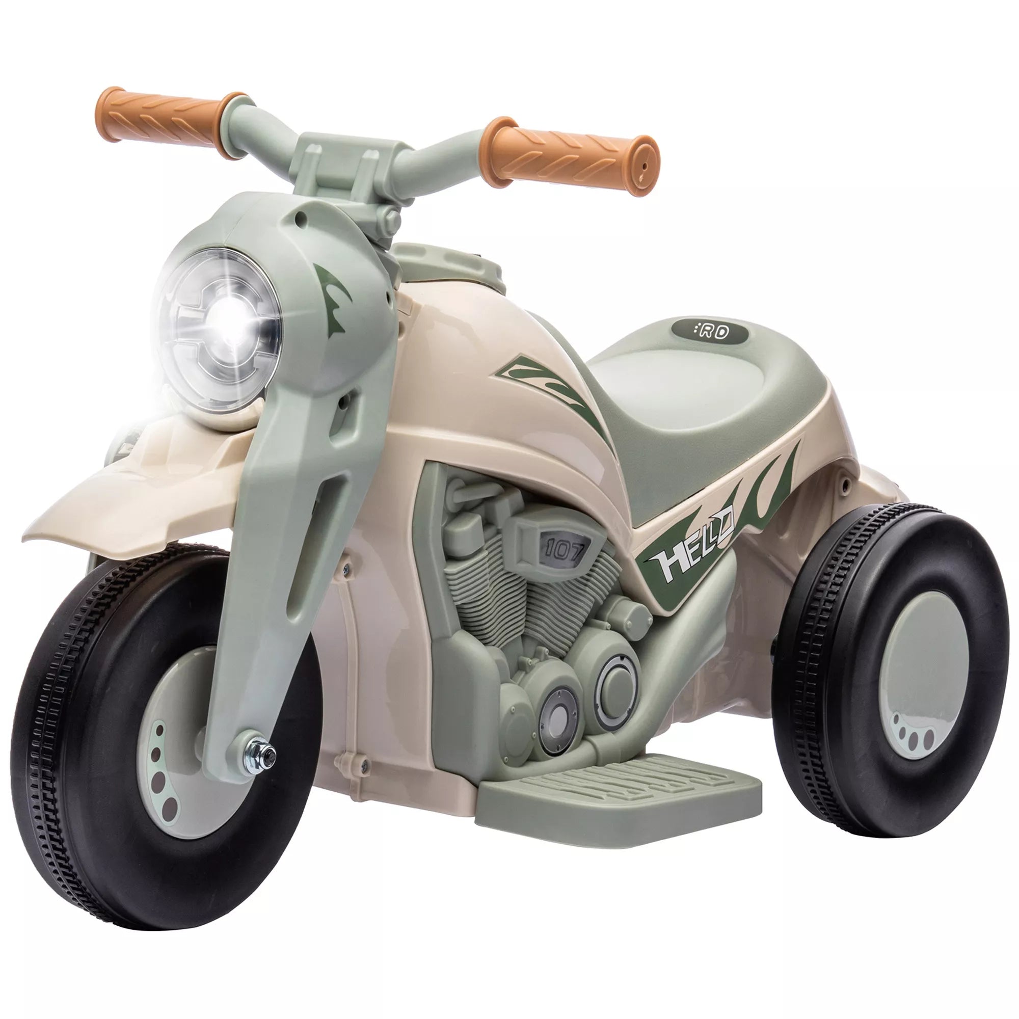 Vaikų elektrinis motociklas, 6 V vaikų motociklas su muzika, greitis 2,5–3 km/h, skirtas 2–5 metų vaikams