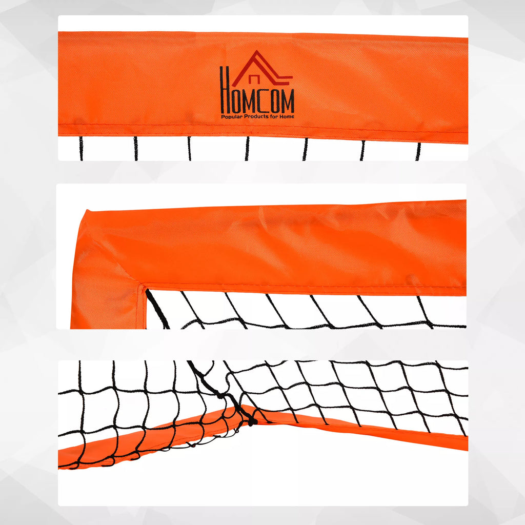 Futbolo vartai, 183x90x90 cm, 2 vnt., oranžiniai