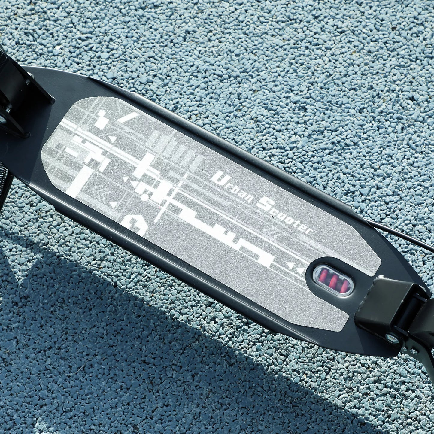 Vaikiškas paspirtukas su reguliuojamo aukščio vairalazdėmis, sulankstomas, 6-12 metų vaikams, 94 x 36 x 88-103cm, juodas