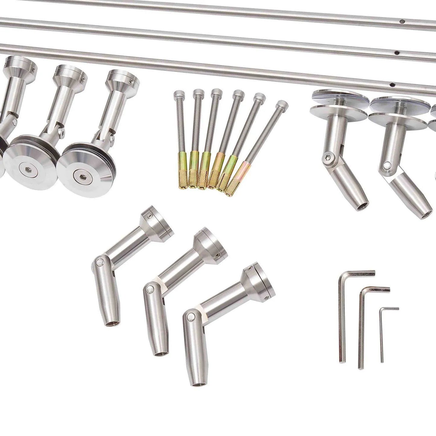 Stogelis Stiklinis stogelis Durų stogelis Grūdintas stiklas (ESG) Nerūdijantis plienas Skaidrus stiklas (200x90cm) (L)