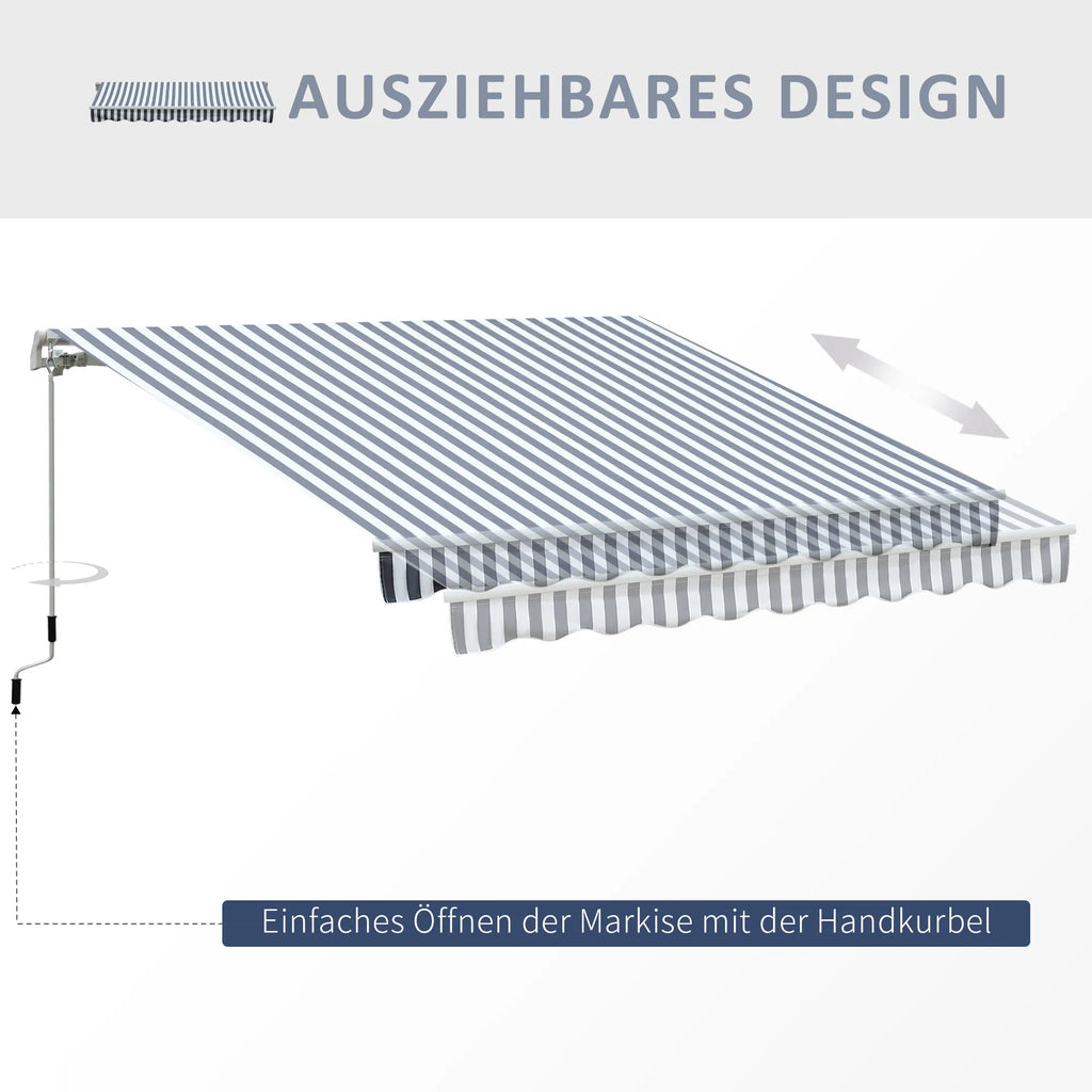 Schema su ištraukiamu markizės dizainu
