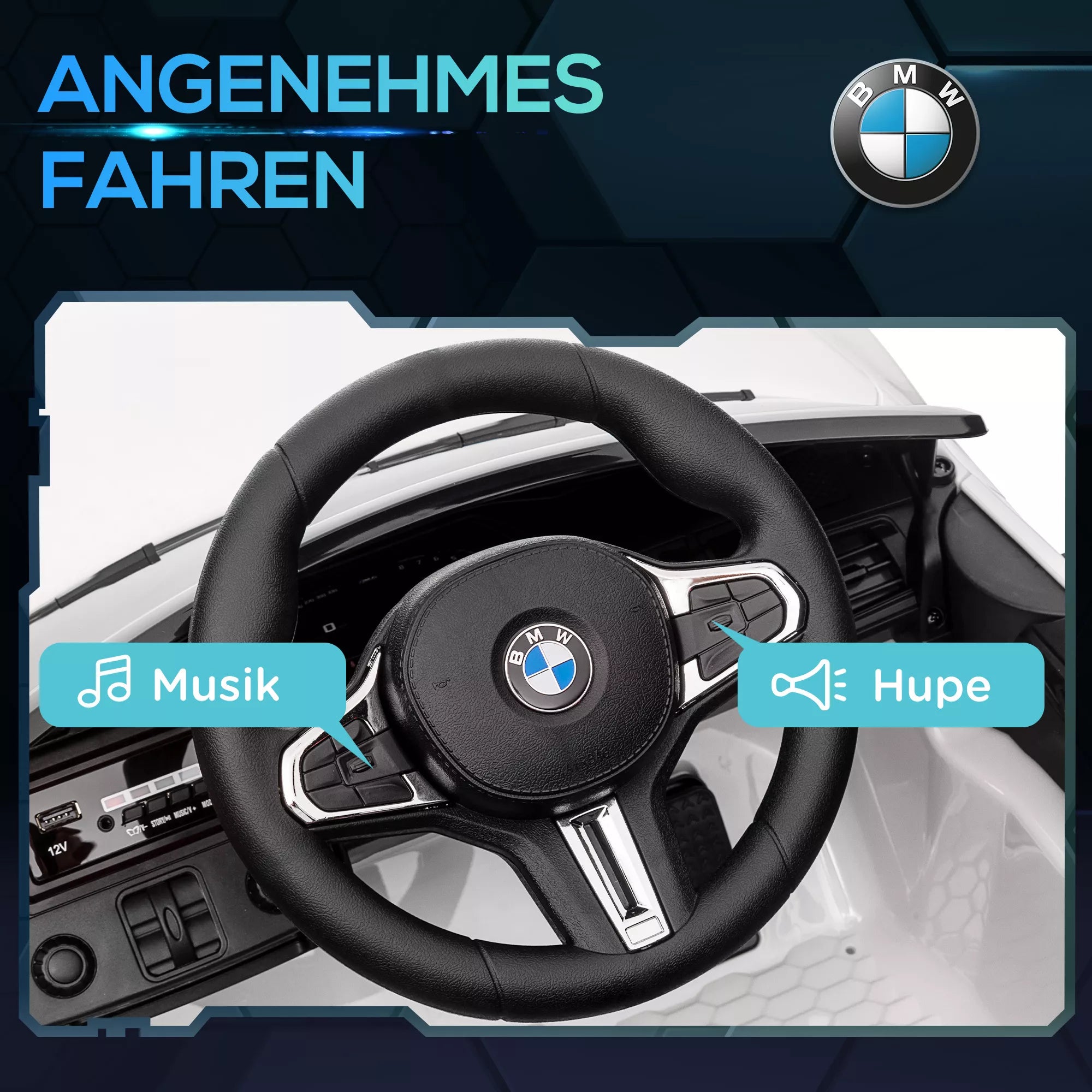 Grafika apie vairą su muzika ir signalu