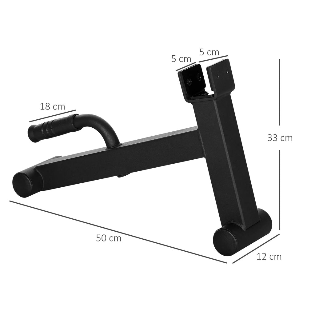 Barbell Jack Deadlift Jack su neslystančia rankena Stumdymas su štanga 50 x 12 x 33 cm Juoda