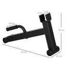 Barbell Jack Deadlift Jack su neslystančia rankena Stumdymas su štanga 50 x 12 x 33 cm Juoda